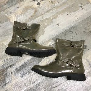 Metallic boots
